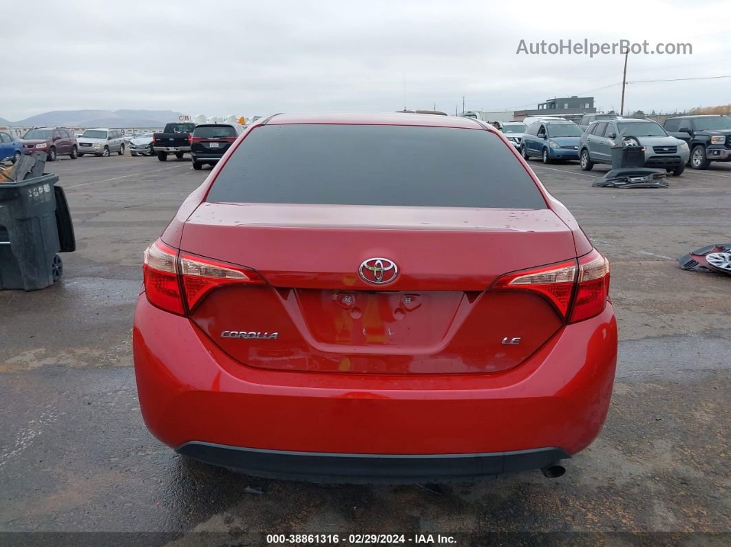 2017 Toyota Corolla Le Red vin: 2T1BURHE6HC934764