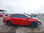 2017 Toyota Corolla Le Red vin: 2T1BURHE6HC934764