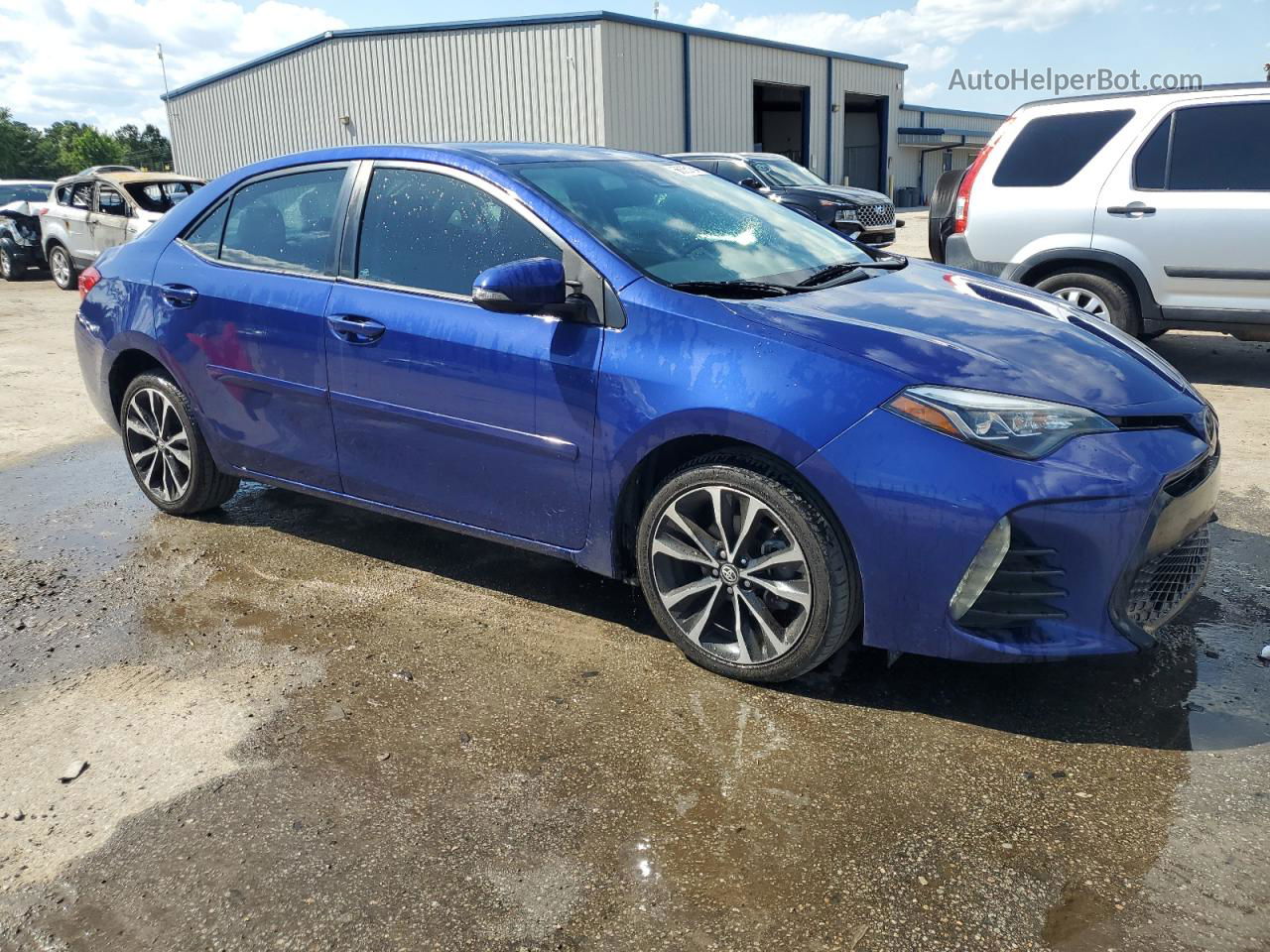 2017 Toyota Corolla L Blue vin: 2T1BURHE6HC946722