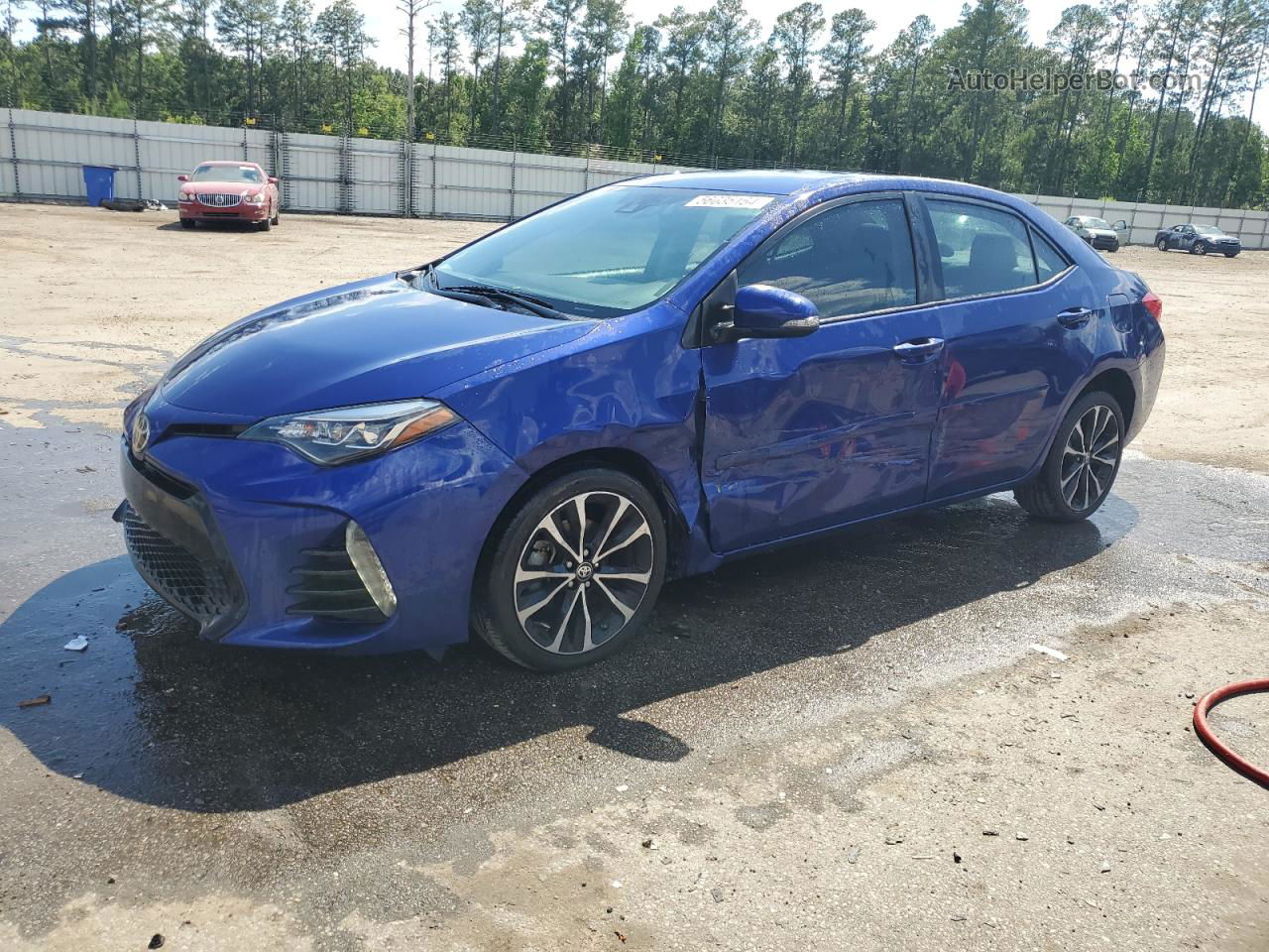 2017 Toyota Corolla L Blue vin: 2T1BURHE6HC946722