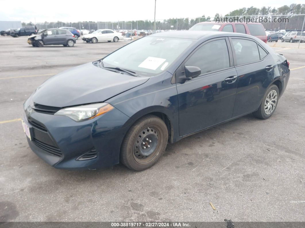 2019 Toyota Corolla Le Dark Blue vin: 2T1BURHE6KC155985