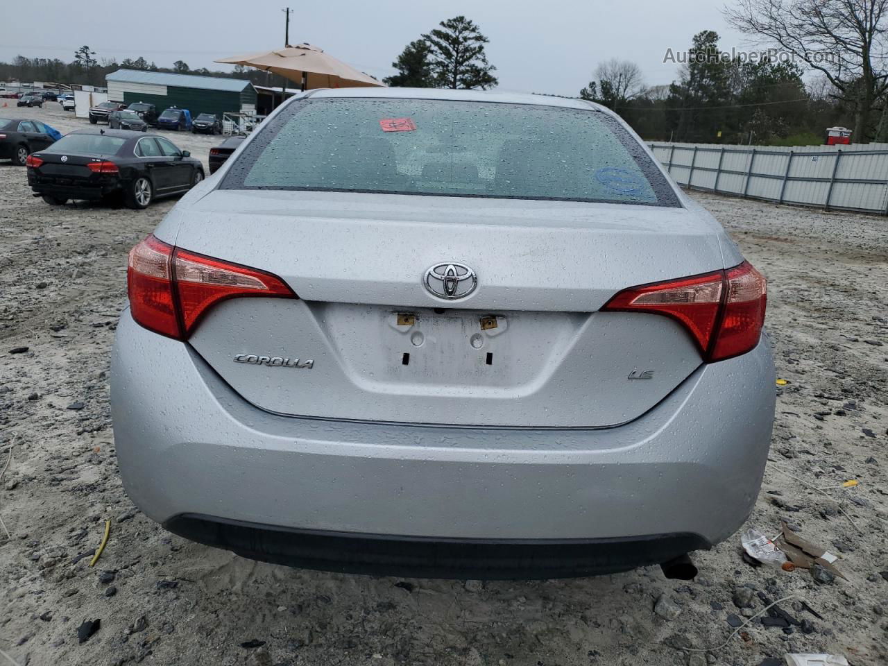 2019 Toyota Corolla L Silver vin: 2T1BURHE6KC157185