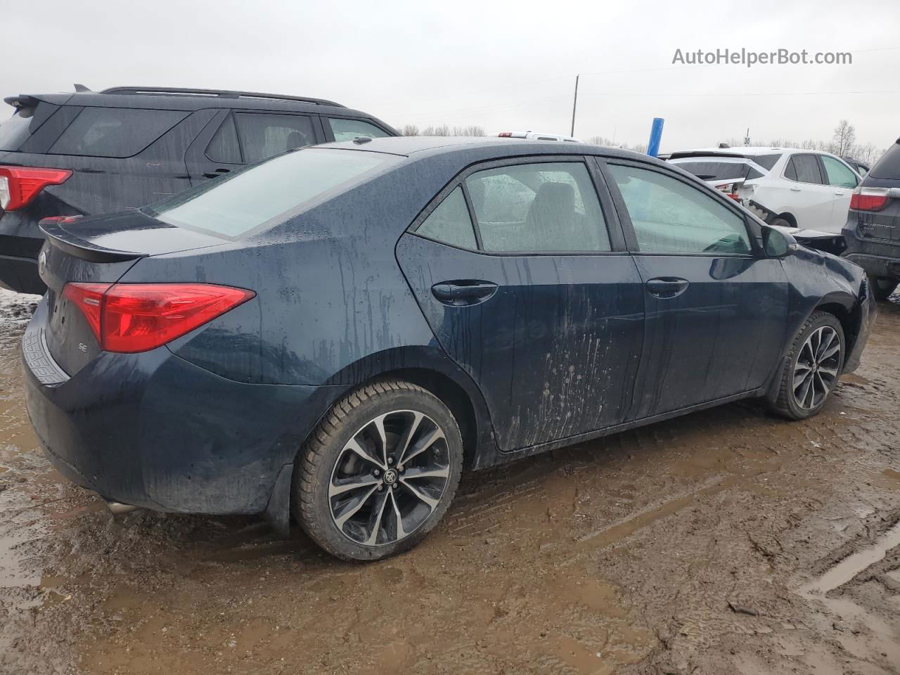 2019 Toyota Corolla L Серый vin: 2T1BURHE6KC158157