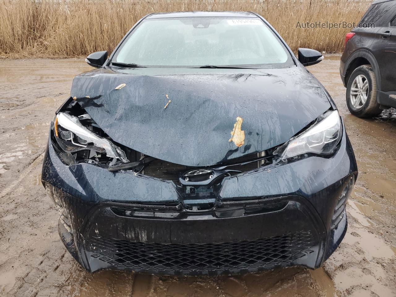 2019 Toyota Corolla L Gray vin: 2T1BURHE6KC158157