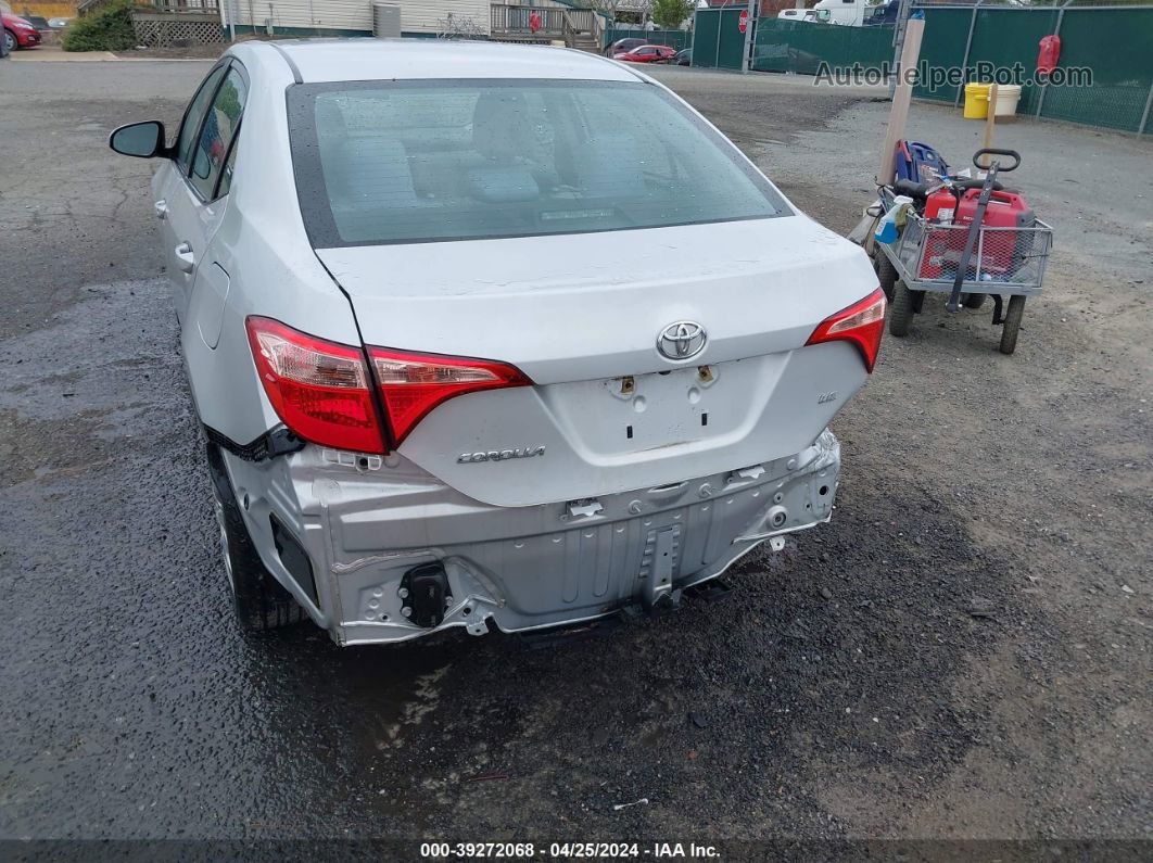 2019 Toyota Corolla Le Silver vin: 2T1BURHE6KC159549