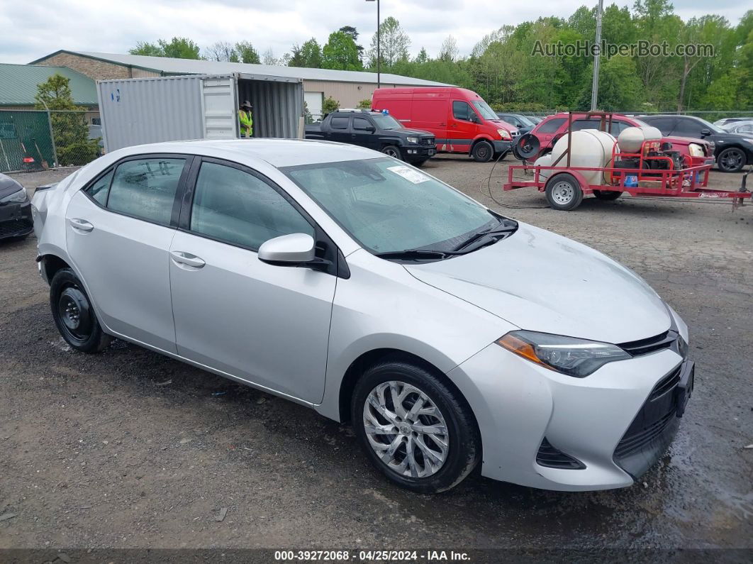 2019 Toyota Corolla Le Silver vin: 2T1BURHE6KC159549