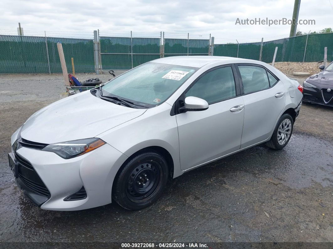 2019 Toyota Corolla Le Silver vin: 2T1BURHE6KC159549