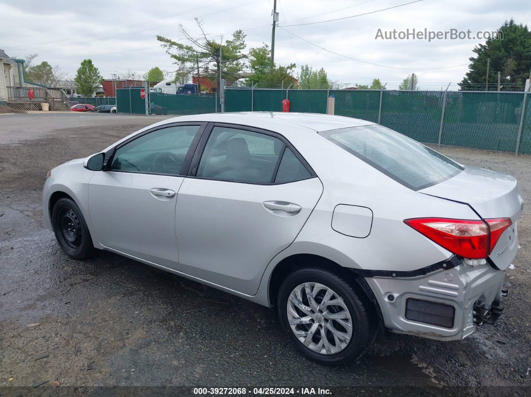 2019 Toyota Corolla Le Серебряный vin: 2T1BURHE6KC159549