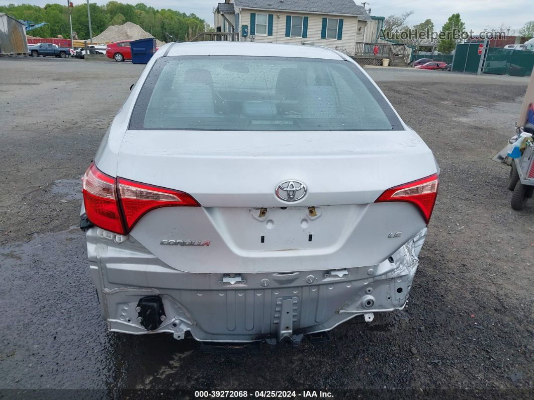 2019 Toyota Corolla Le Серебряный vin: 2T1BURHE6KC159549