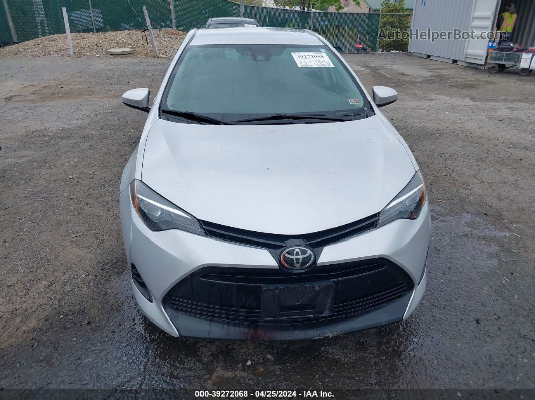 2019 Toyota Corolla Le Silver vin: 2T1BURHE6KC159549