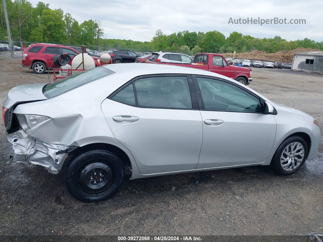 2019 Toyota Corolla Le Silver vin: 2T1BURHE6KC159549