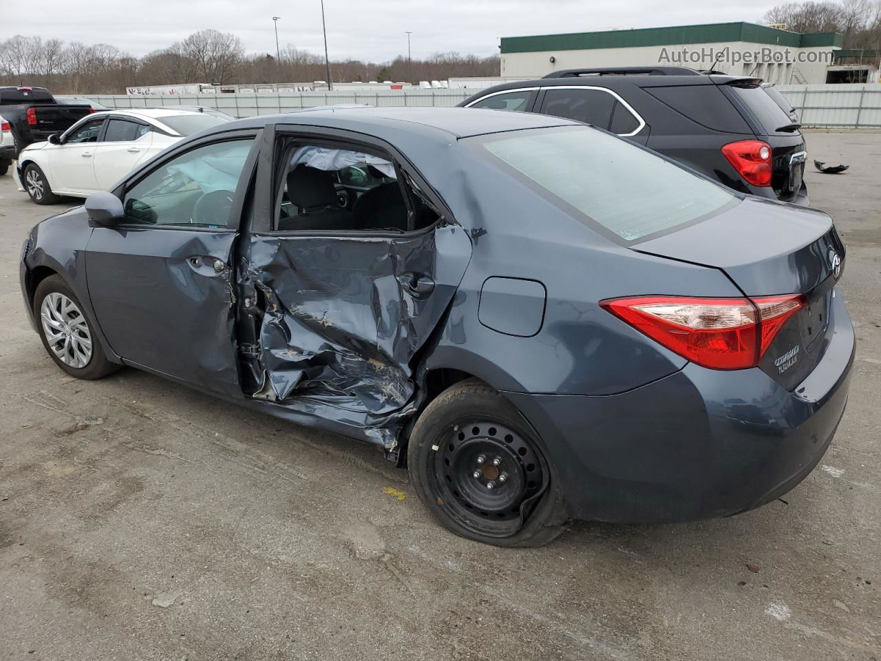 2019 Toyota Corolla L Gray vin: 2T1BURHE6KC168199