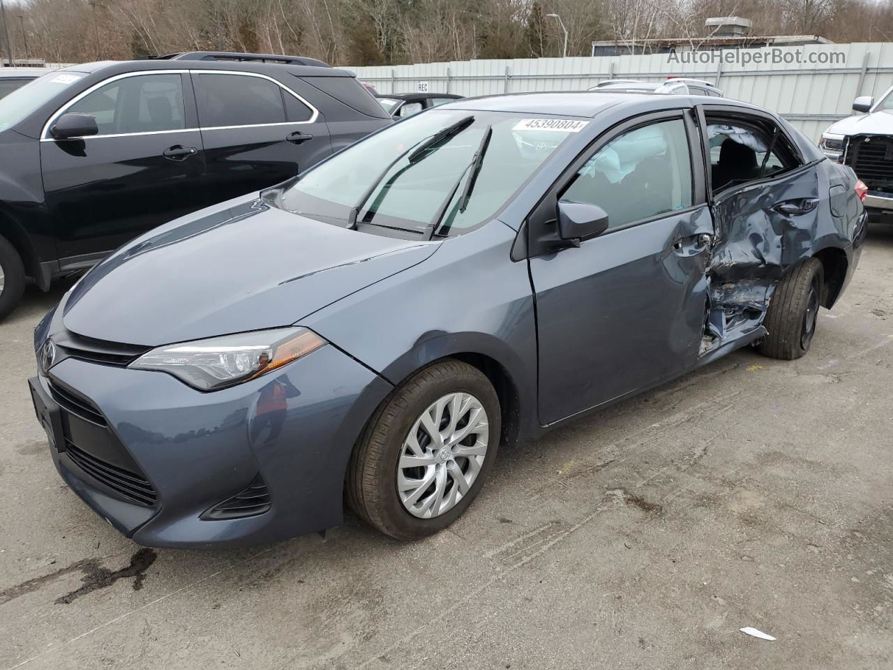 2019 Toyota Corolla L Gray vin: 2T1BURHE6KC168199