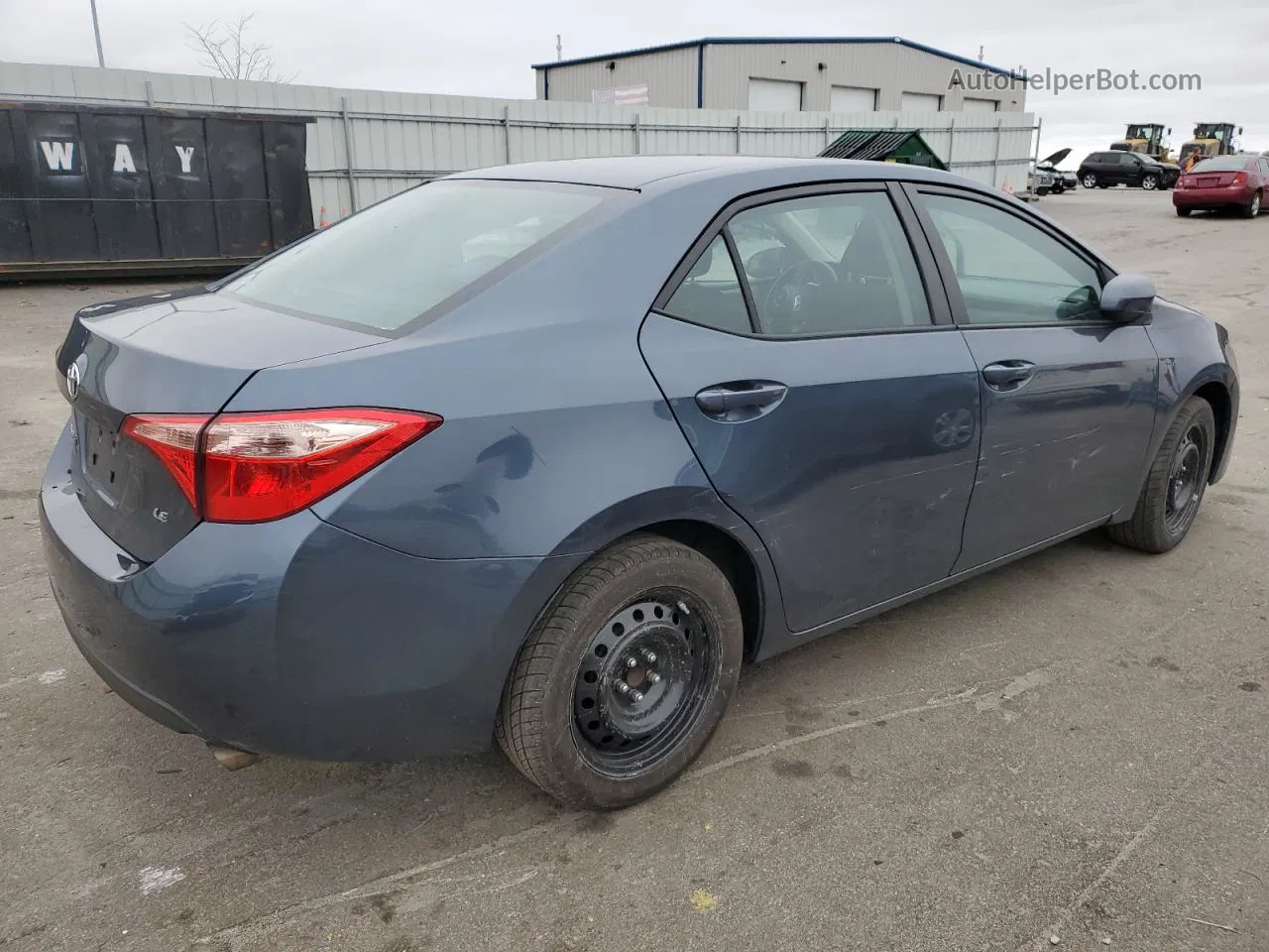 2019 Toyota Corolla L Серый vin: 2T1BURHE6KC168199