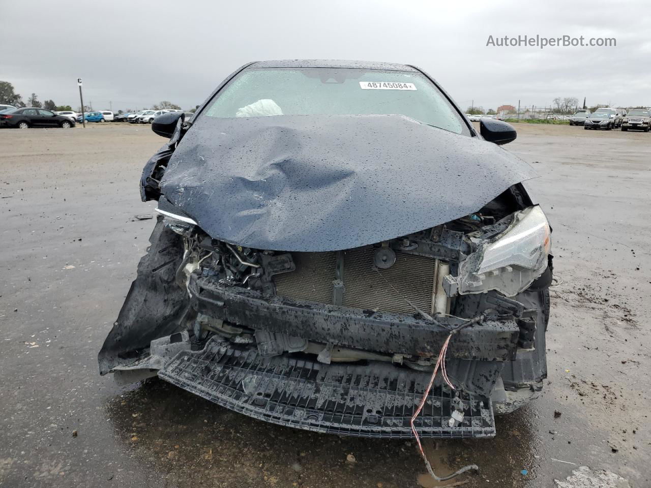 2019 Toyota Corolla L Синий vin: 2T1BURHE6KC168557