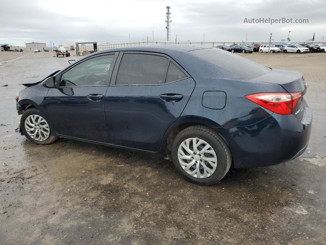 2019 Toyota Corolla L Синий vin: 2T1BURHE6KC168557