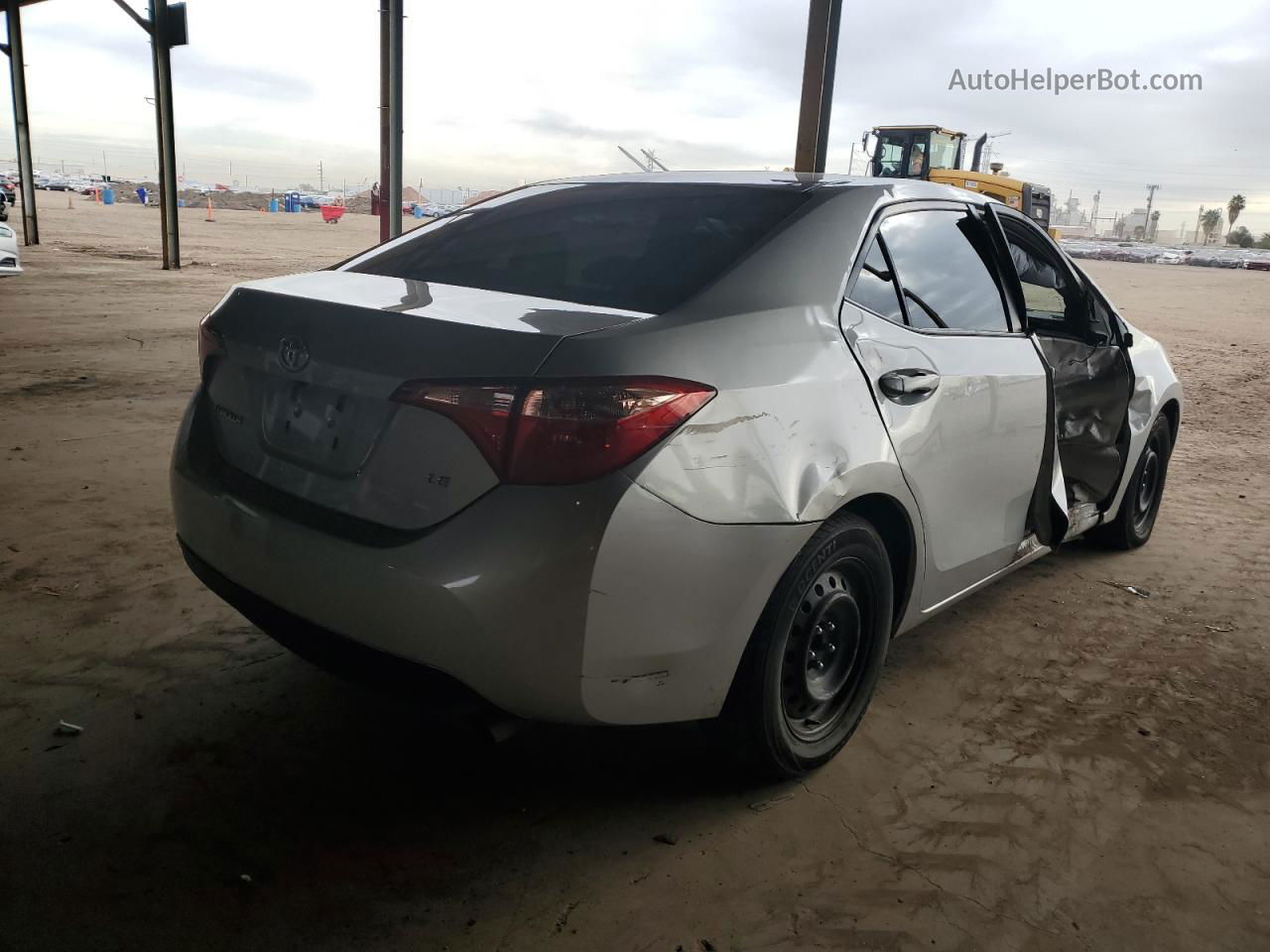 2019 Toyota Corolla L Silver vin: 2T1BURHE6KC178697