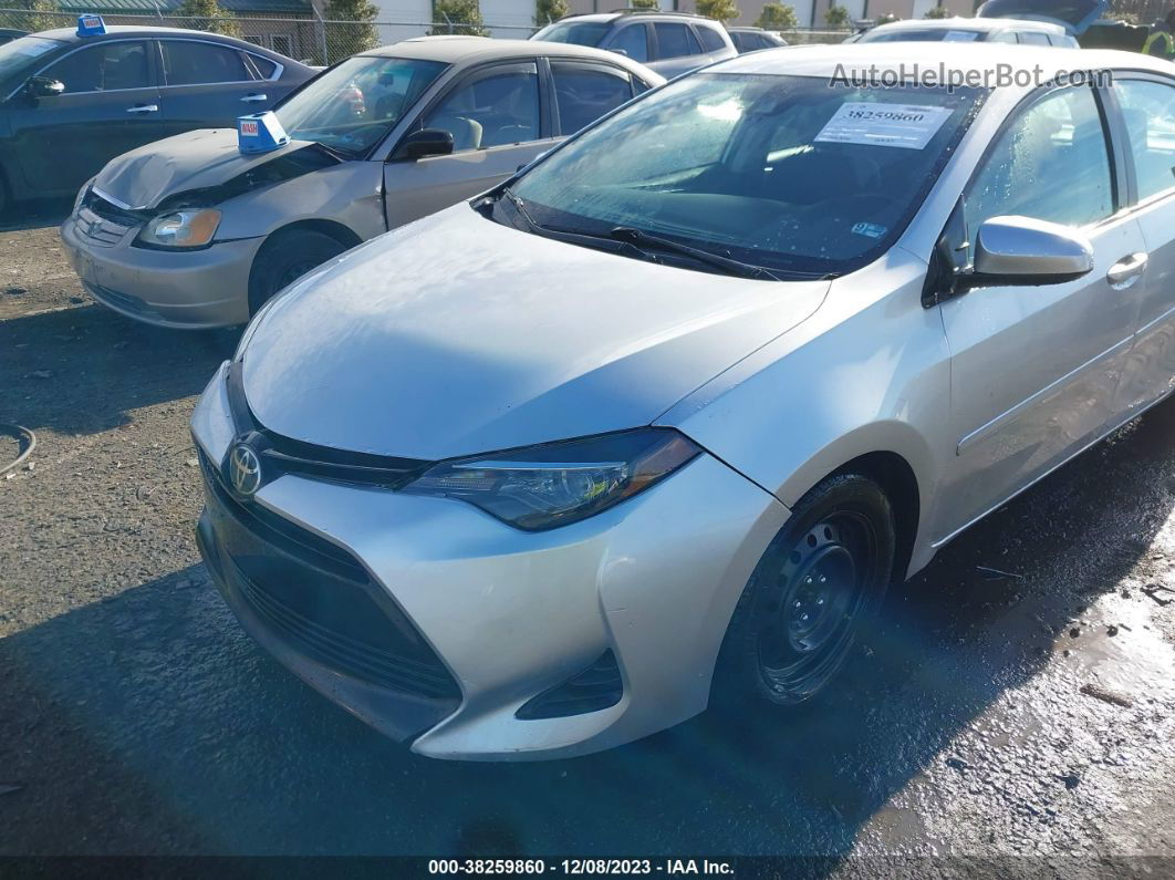 2019 Toyota Corolla Le Silver vin: 2T1BURHE6KC192177