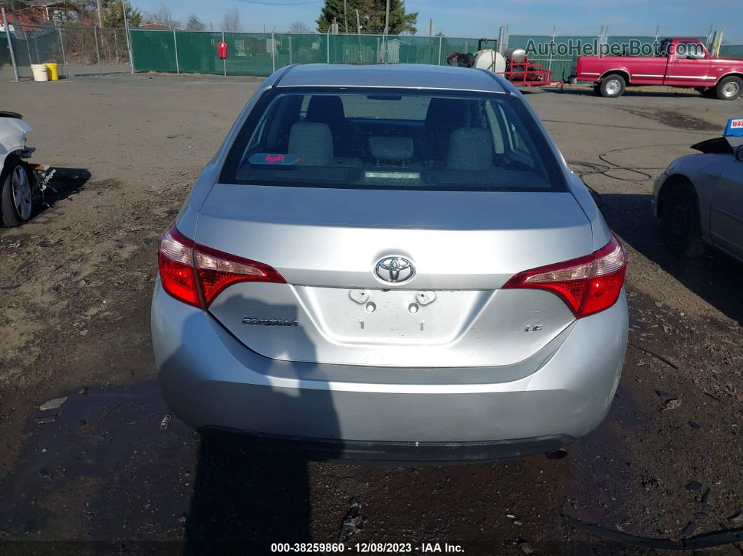 2019 Toyota Corolla Le Silver vin: 2T1BURHE6KC192177