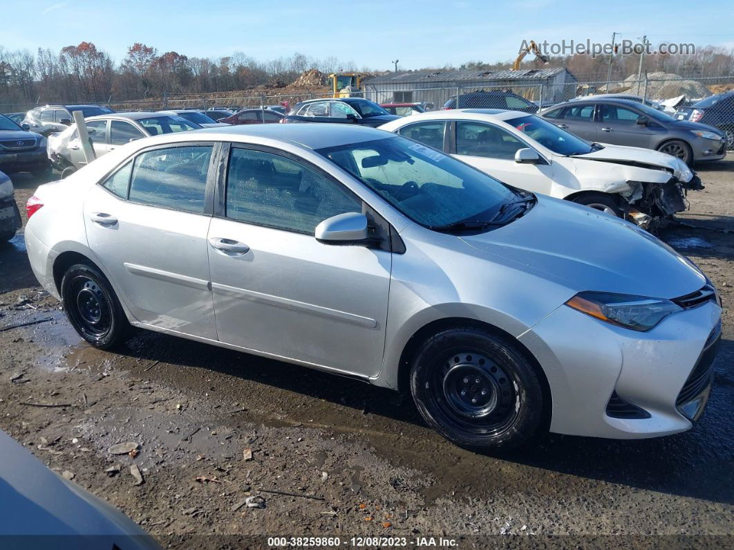 2019 Toyota Corolla Le Silver vin: 2T1BURHE6KC192177