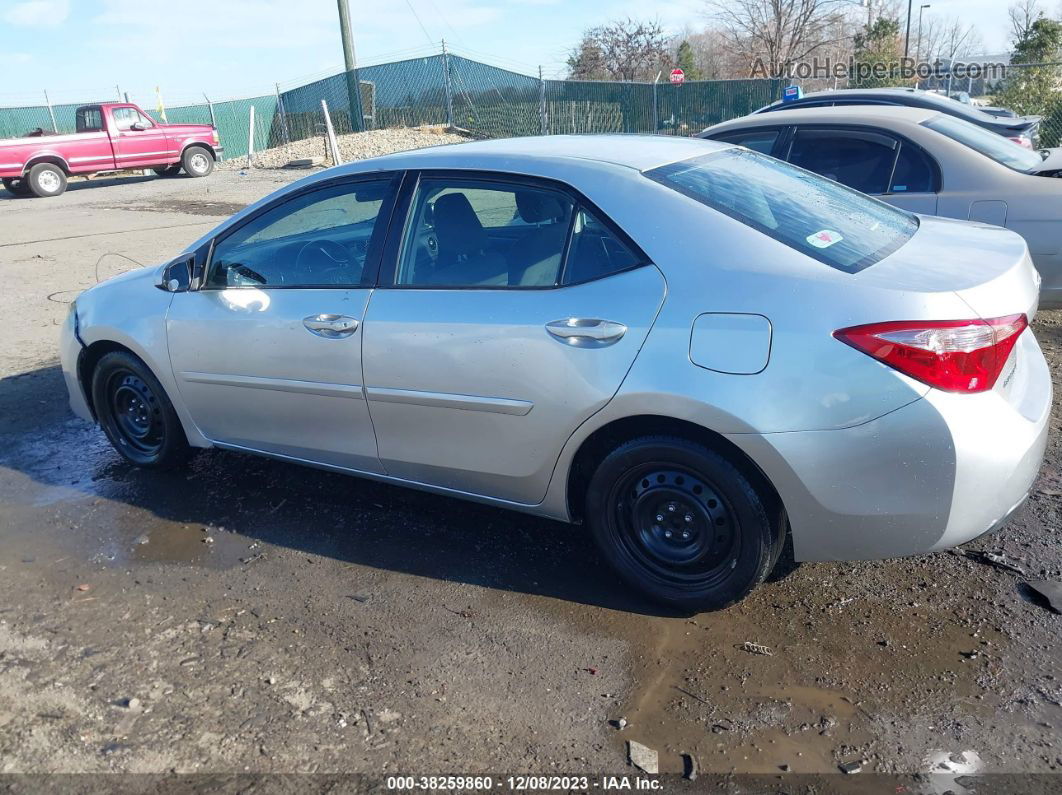 2019 Toyota Corolla Le Silver vin: 2T1BURHE6KC192177