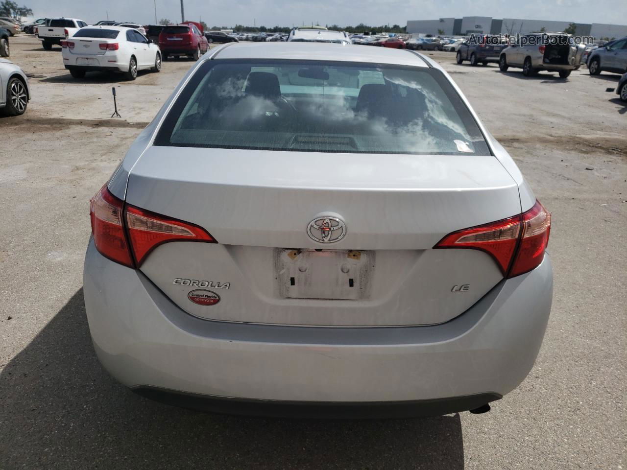 2019 Toyota Corolla L Silver vin: 2T1BURHE6KC207843