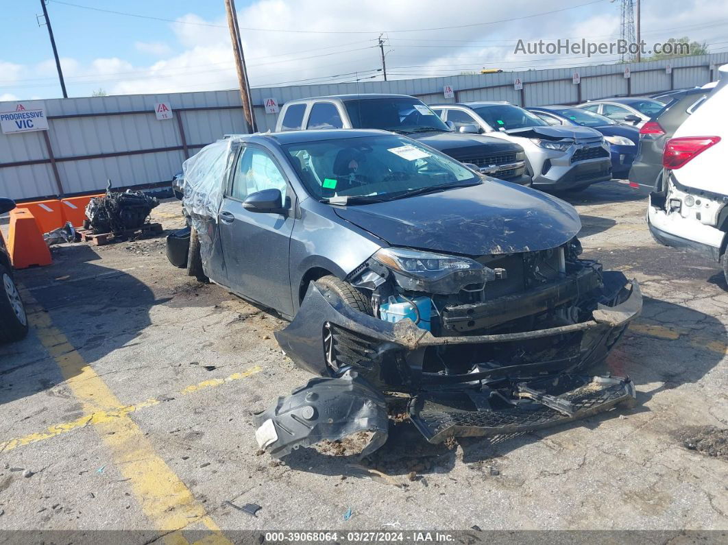 2019 Toyota Corolla Se Gray vin: 2T1BURHE6KC214551