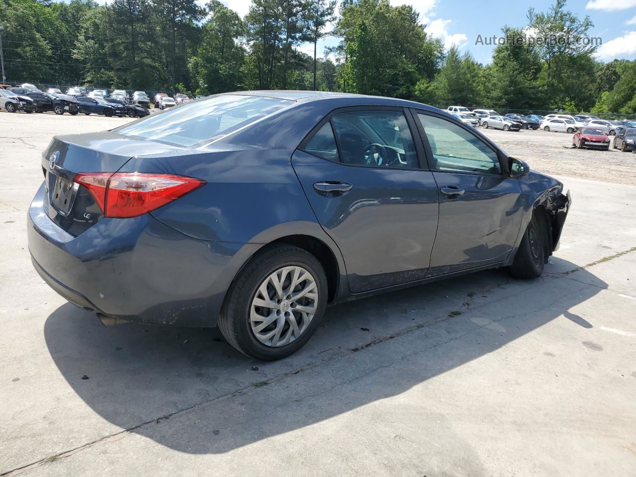 2019 Toyota Corolla L Gray vin: 2T1BURHE6KC216834