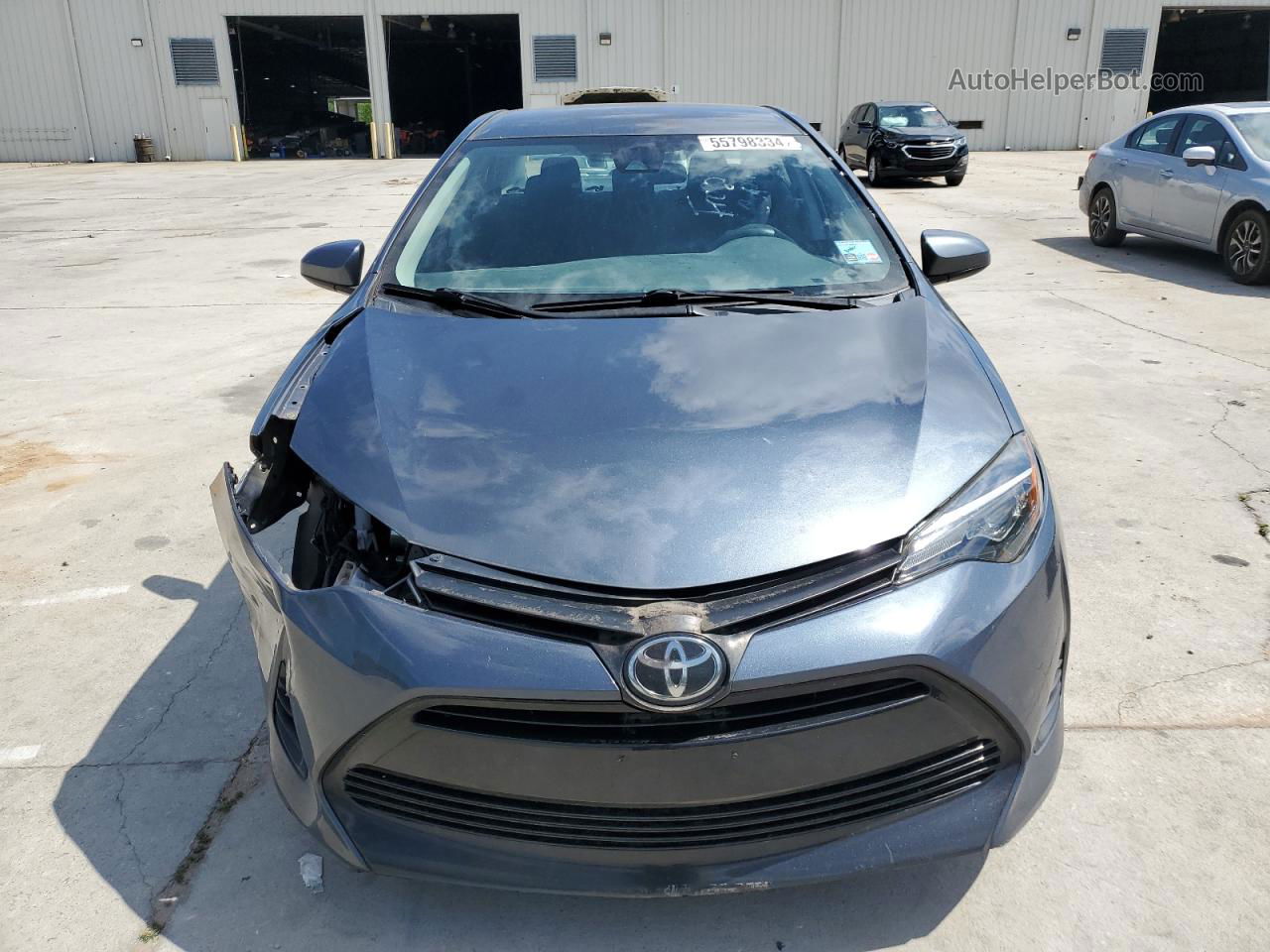 2019 Toyota Corolla L Gray vin: 2T1BURHE6KC216834