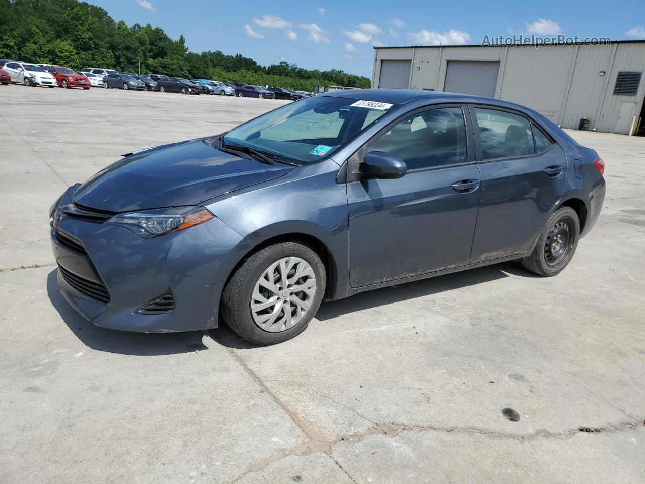 2019 Toyota Corolla L Gray vin: 2T1BURHE6KC216834