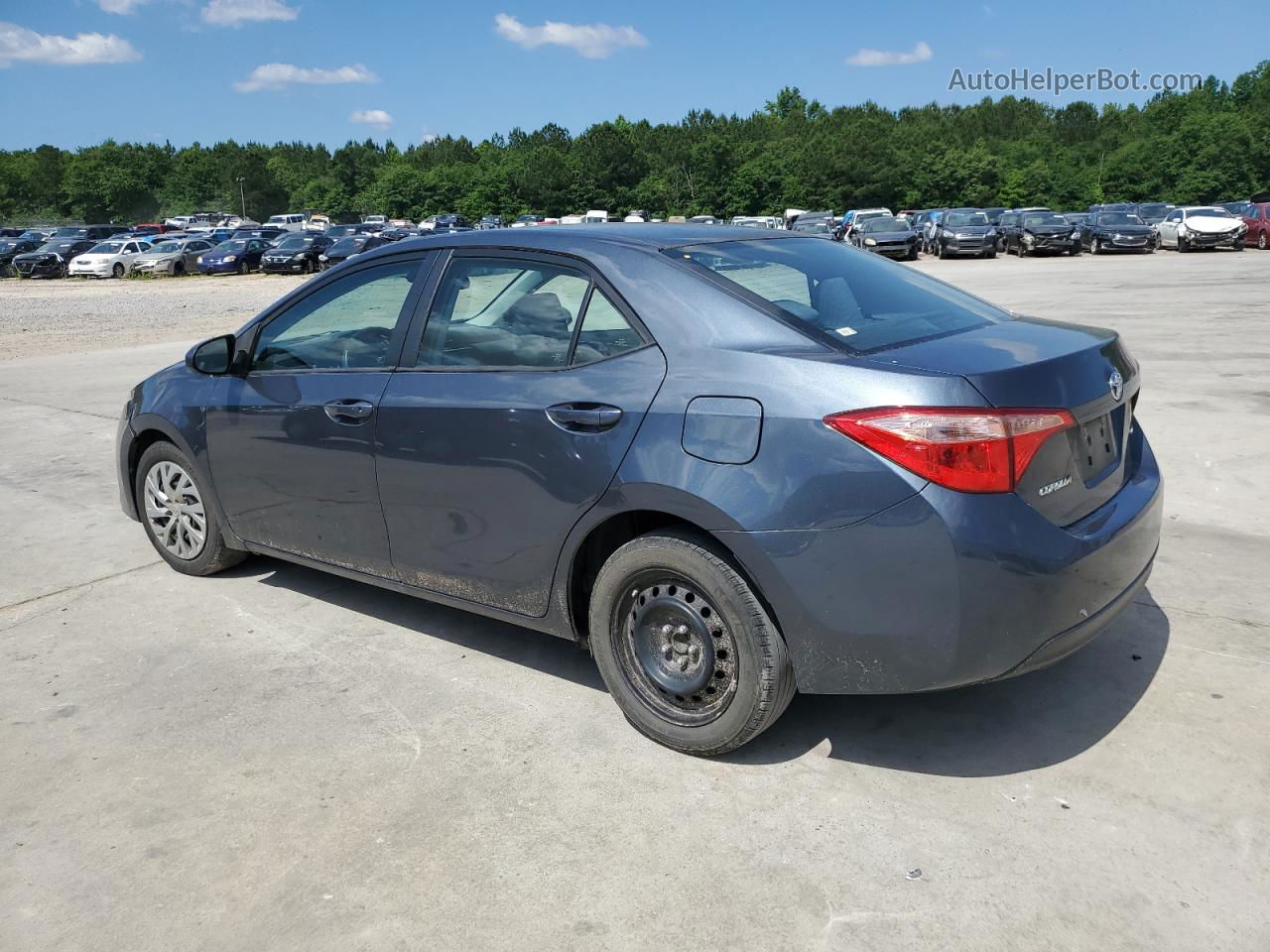 2019 Toyota Corolla L Gray vin: 2T1BURHE6KC216834