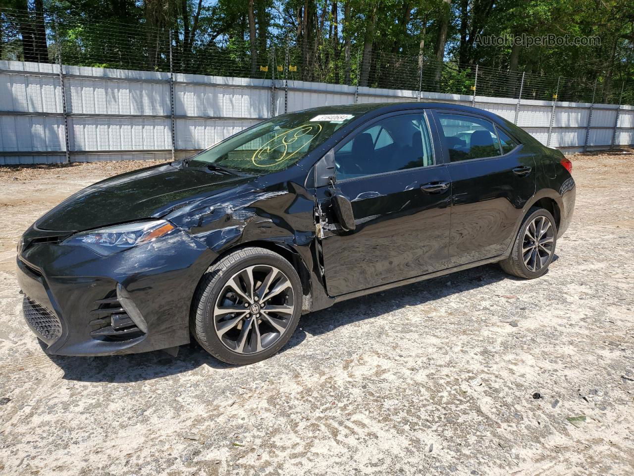 2019 Toyota Corolla L Черный vin: 2T1BURHE6KC219071