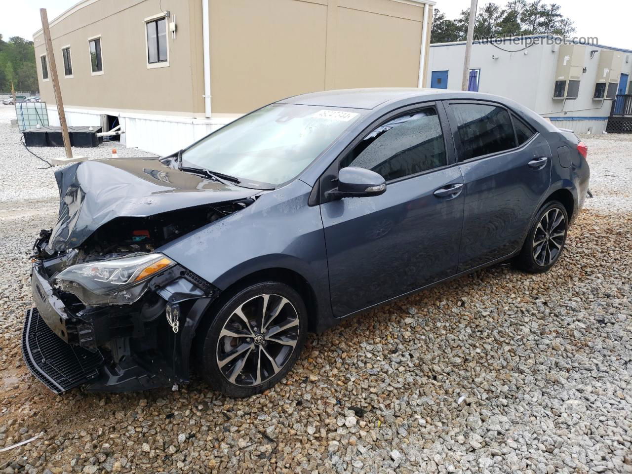 2019 Toyota Corolla L Gray vin: 2T1BURHE6KC221273