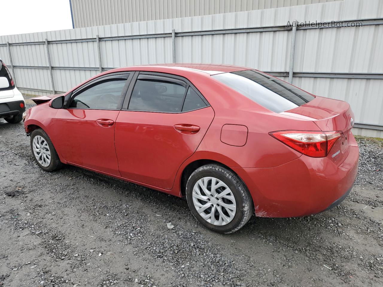 2019 Toyota Corolla L Red vin: 2T1BURHE6KC222360