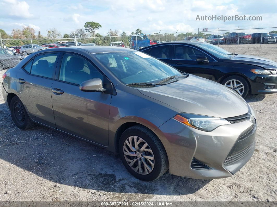 2019 Toyota Corolla Le Brown vin: 2T1BURHE6KC241958