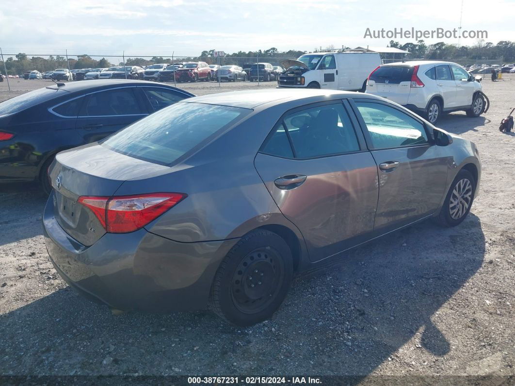 2019 Toyota Corolla Le Brown vin: 2T1BURHE6KC241958