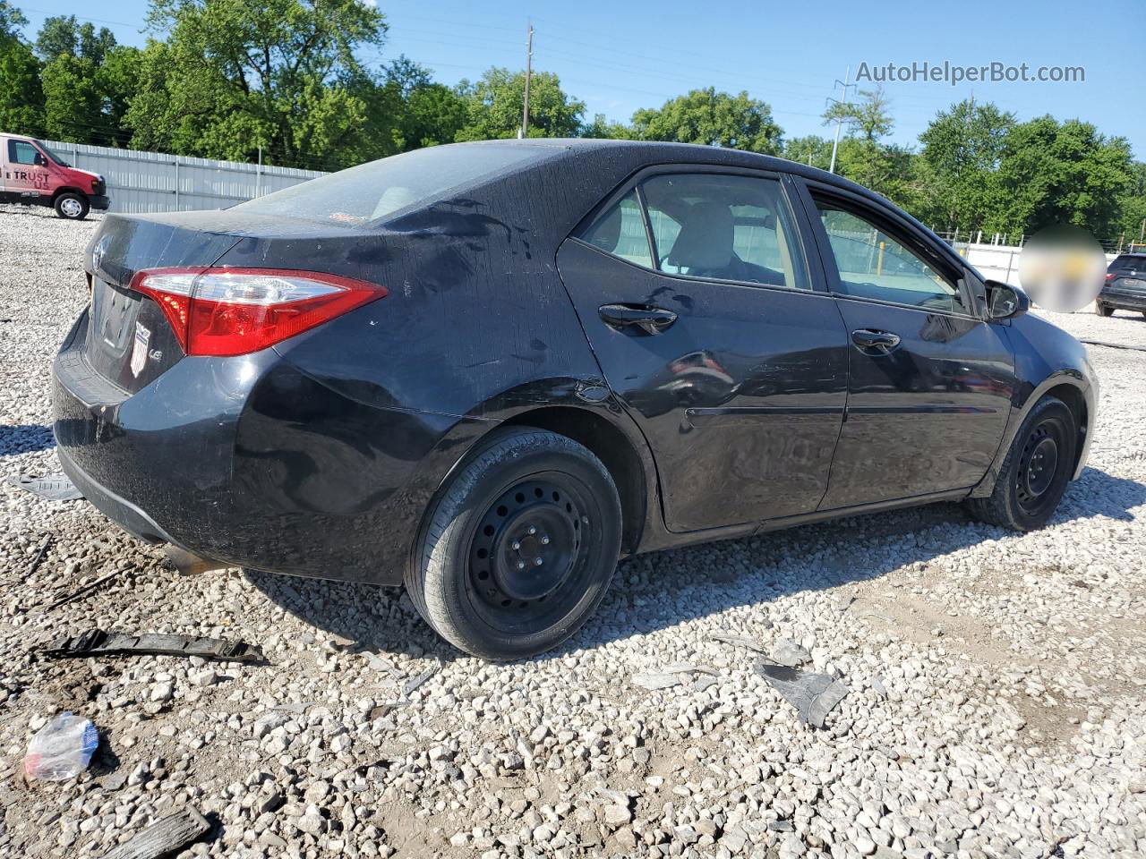 2014 Toyota Corolla L Черный vin: 2T1BURHE7EC026299