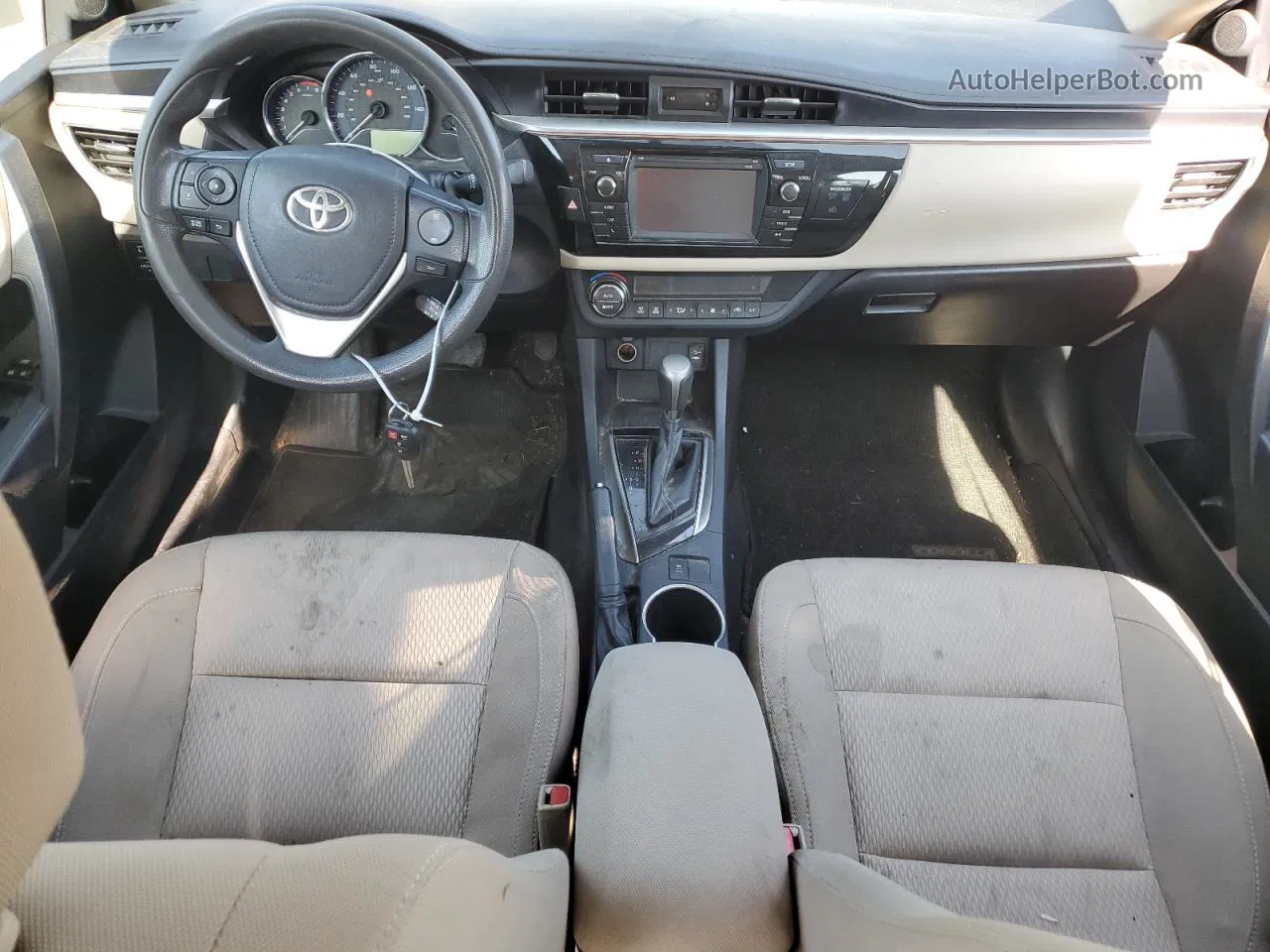 2014 Toyota Corolla L Черный vin: 2T1BURHE7EC026299