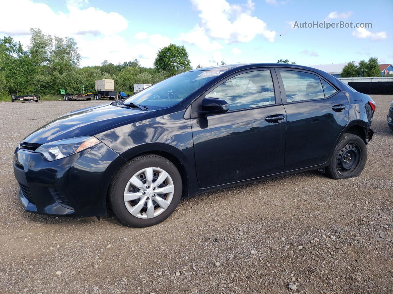 2014 Toyota Corolla L Black vin: 2T1BURHE7EC037836