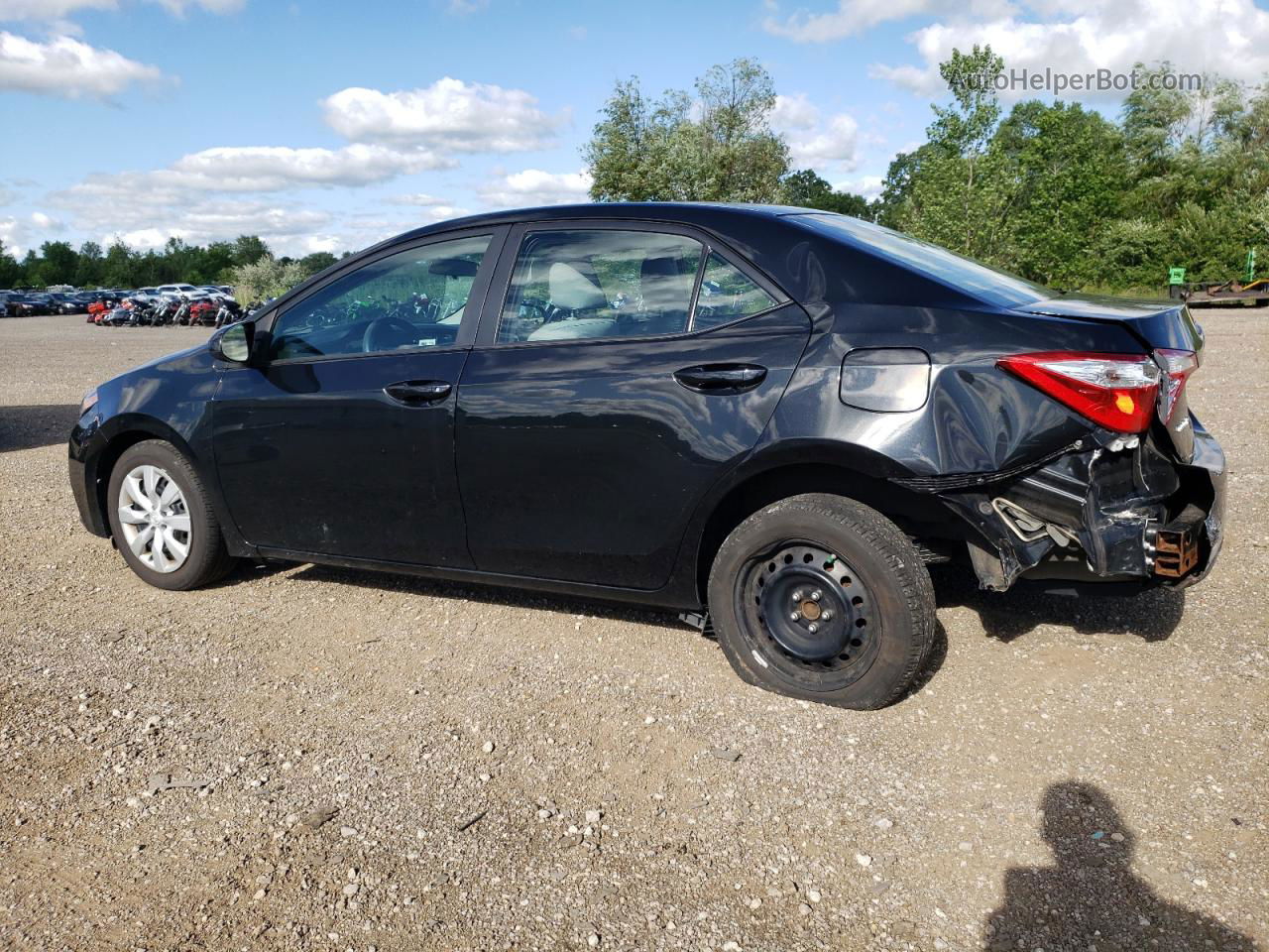 2014 Toyota Corolla L Black vin: 2T1BURHE7EC037836