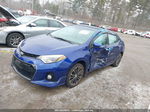 2014 Toyota Corolla S Plus Blue vin: 2T1BURHE7EC038386