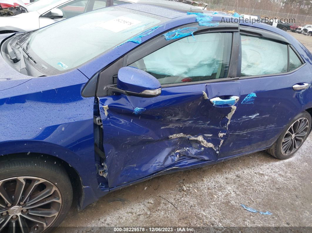 2014 Toyota Corolla S Plus Blue vin: 2T1BURHE7EC038386