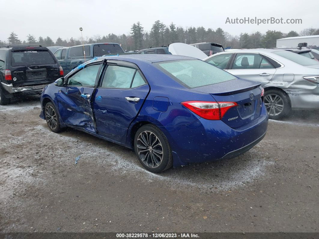 2014 Toyota Corolla S Plus Blue vin: 2T1BURHE7EC038386