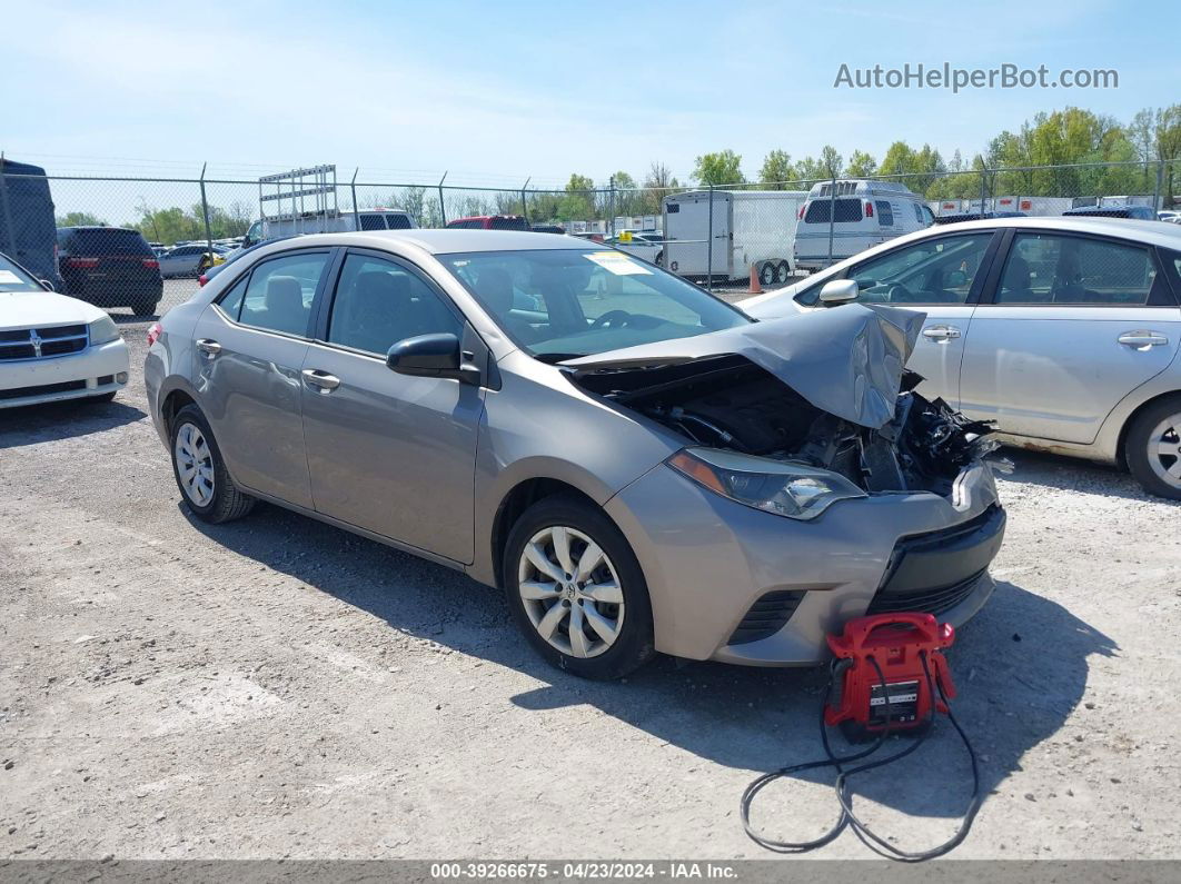 2014 Toyota Corolla Le Серебряный vin: 2T1BURHE7EC054958