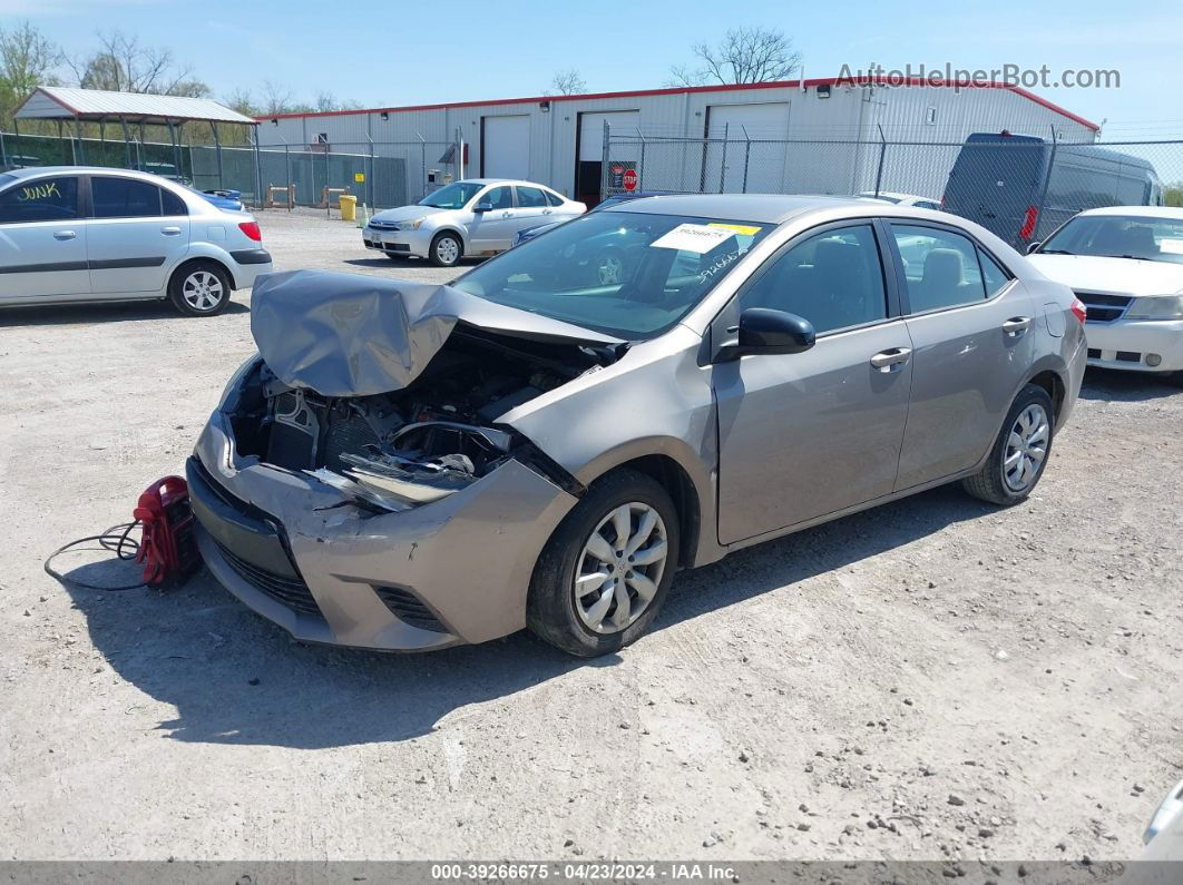 2014 Toyota Corolla Le Серебряный vin: 2T1BURHE7EC054958