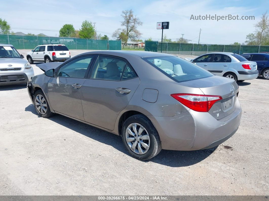 2014 Toyota Corolla Le Серебряный vin: 2T1BURHE7EC054958