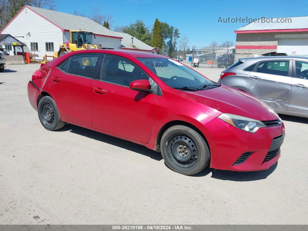 2014 Toyota Corolla Le Red vin: 2T1BURHE7EC061621