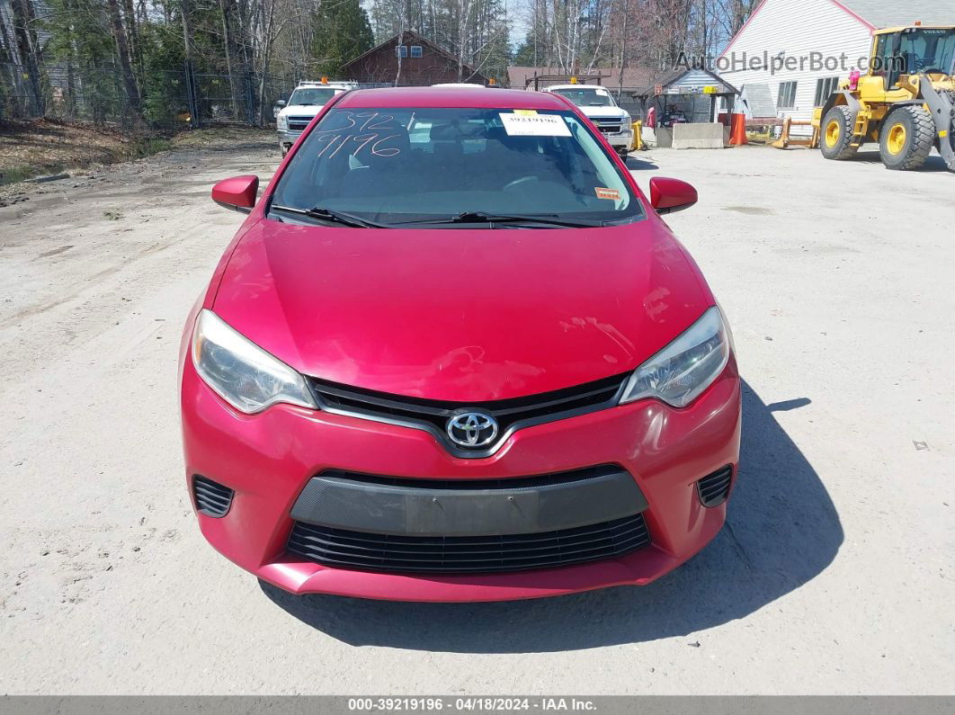 2014 Toyota Corolla Le Red vin: 2T1BURHE7EC061621