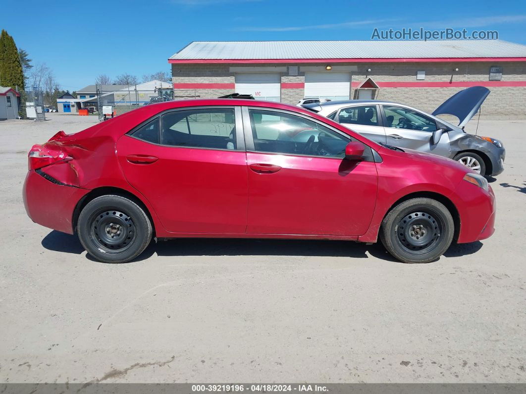 2014 Toyota Corolla Le Red vin: 2T1BURHE7EC061621