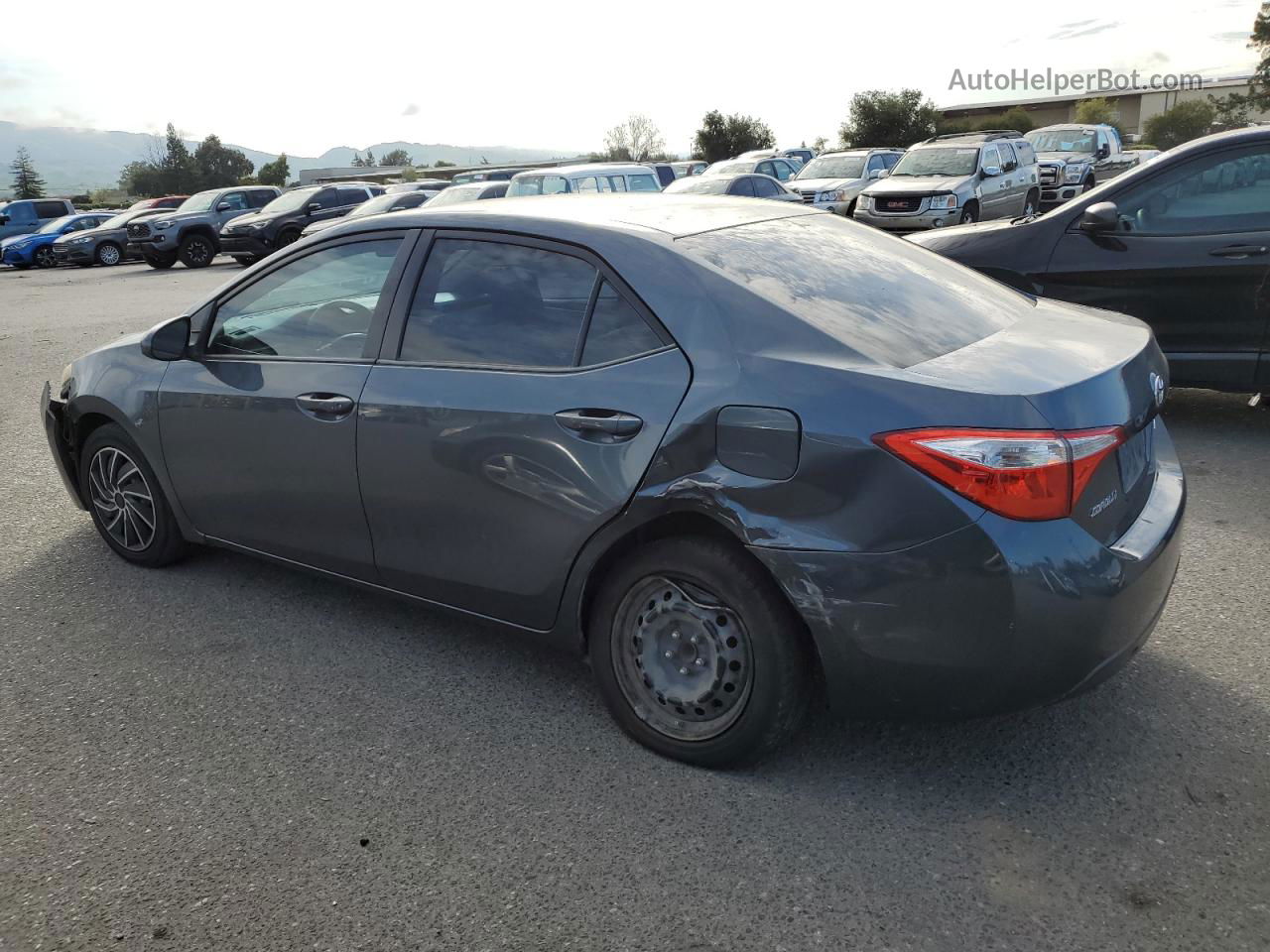 2014 Toyota Corolla L Угольный vin: 2T1BURHE7EC104645